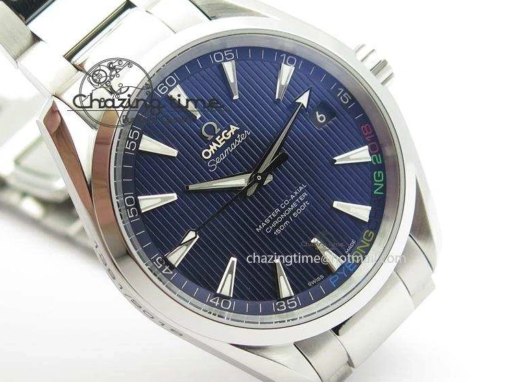 0310 Aqua Terra ‘PyeongChang 2018’ V6F Best Edition Blue Dial On SS Bracelet A UrbanChic 8251